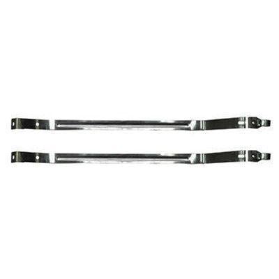 Fuel Tank Straps; Stainless Steel; Pair; 67-69 Camaro; Firebird