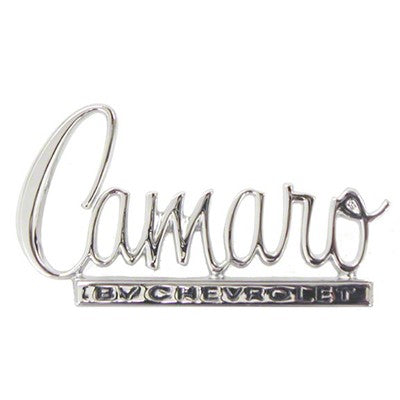 Trunk Lid Emblem; 'Camaro By Chevrolet'; 70 Camaro 