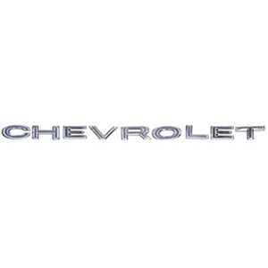 Trunk Lid Or Tailgate Letter Set; 'C-H-E-V-R-O-L-E-T'; 64-65 Chevelle; 64-66 Wagon; El Camino