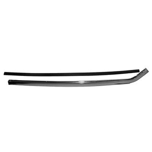 Quarter Window Sash Chrome; Rh; Includes Glass Set Channel; 66-67 Chevelle Hardtop Or Convertible