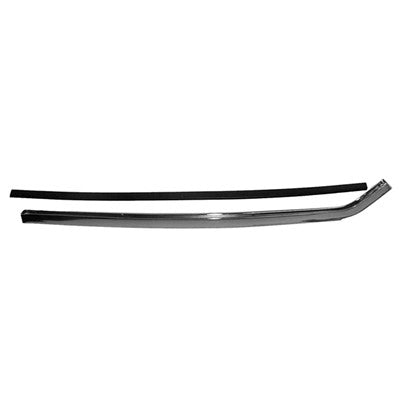 Quarter Window Sash Chrome; Rh; Includes Glass Set Channel; 66-67 Chevelle Hardtop Or Convertible