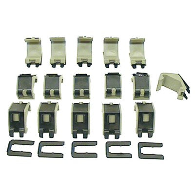 Convertible Top Boot Clip Set; 16 Clips/Retainers; 67-69 Camaro