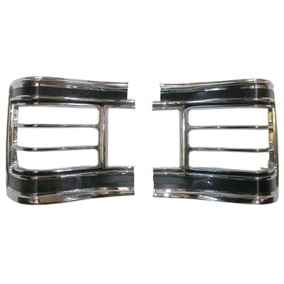 Tail Lamp Bezel; Lh/Rh Pair; 67 Malibu; Ss-396; [Except Wagon Models Or El Camino]