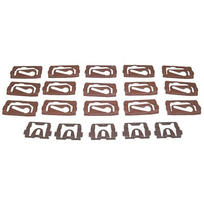 Rear Window Reveal Molding Clip Set; 68-72 Chevelle; Monte Carlo; Models Without Vinyl Top