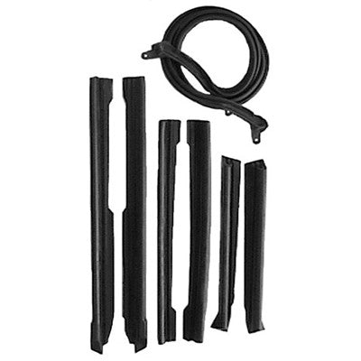 Weatherstrip Kit; Convertible Top; 7 Pieces; 68-72 Chevelle