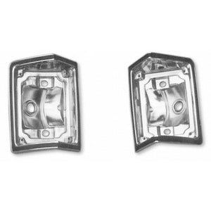 Tail Lamp Bezel; Lh/Rh Pair; 68-69 Chevelle Wagon; El Camino