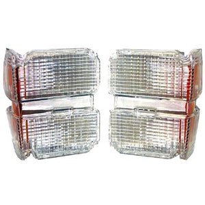 Park Lamp Lens; Clear; Lh/Rh Pair; 71 Chevelle Wagon; El Camino