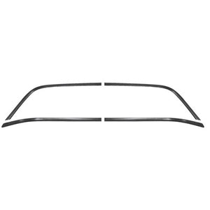 Rear Window Reveal Molding Set; Black; Oem Quality; 78-87 El Camino