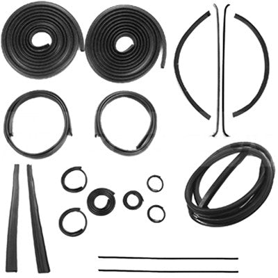 Weatherstrip Kit; 49-50 1St Series Pick-Up Without Chrome Reveal Molding