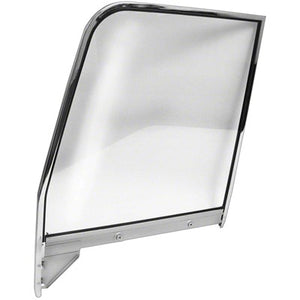 Door Glass Assembly; Lh; With Clear Glass; Chrome Frame; 55-59 2Nd Series Pick-Up