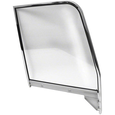 Door Glass Assembly; Rh; With Clear Glass; Chrome Frame; 55-59 2Nd Series Pick-Up