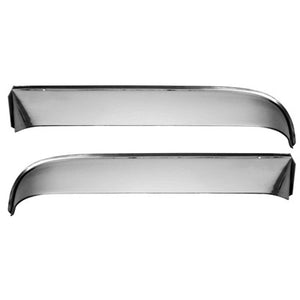 Window Ventshade Kit; Lh/Rh Pair; Stainless Steel; 55-59 Chevrolet; Gmc Pick-Up