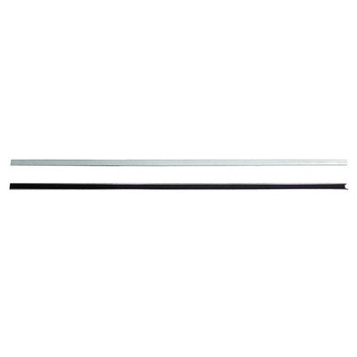 Door Glass Run Channel; Front Division Post; Front; Felt Inculded; Stainless Steel Track For The Front Of Door Glass; Sold Each; Use 1 Per Door; 55-59 Chevrolet; Gmc 2Nd Series Pick-Up