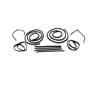 Door Weatherstrip Kit; Front; Includes Door Weatherstrips; Felts; Glass Run Channels; 73-80 C/K Pick-Up