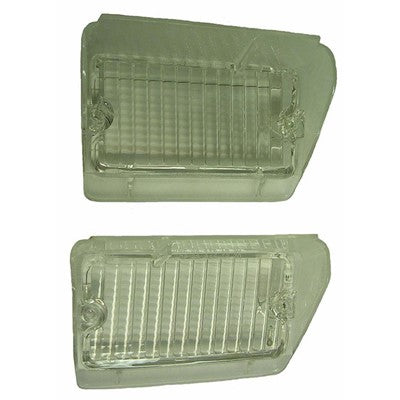 Park Lamp Lens; Clear; Lh/Rh Pair; 70 Cutlass