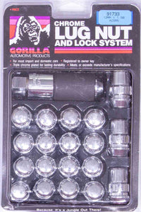 Lug Nut and Lock System 14mmx1.50 Acorn Bulge