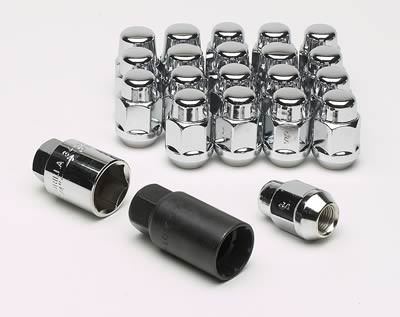 Lug Nut and Lock System 1/2in Acorn Bulge Chrome – Jayce's Classic Spares