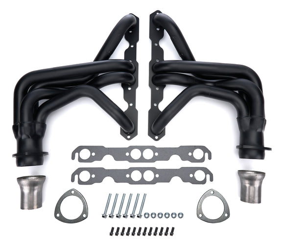 67-81 GM P/U SBC Header Black Standard Duty