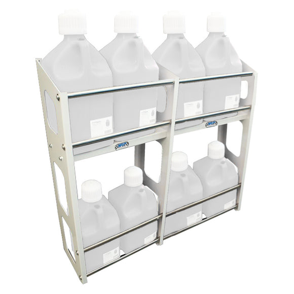 Jug Rack 8 Position White - Stacker Style
