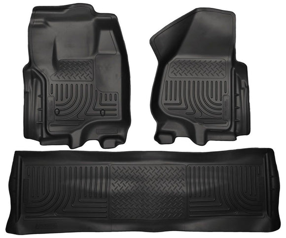 Front & 2nd Seat Floor Liners Black