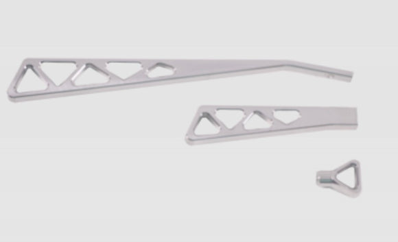 Billet Lever Kit Brushed Aluminum Truss Style