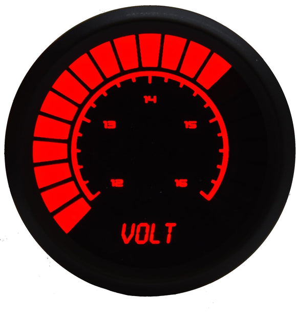 2-1/16 Analog Bargraph Voltmeter 12-16 volts