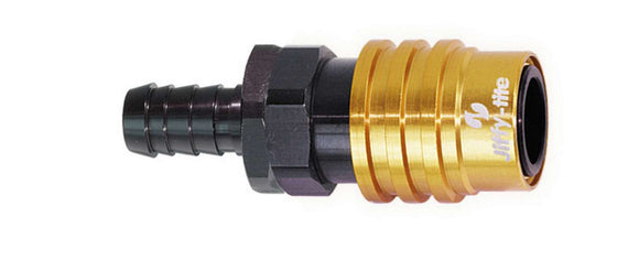 Fitting  Socket 8an Hose Barb- Valved