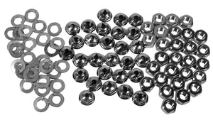 1958-1962 Chevrolet Corvette Grille Shell Nut & Washer Kit. 84 Piece