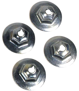 1956-1962 Chevrolet Corvette Wiper Transmission Mount Nuts. 4 Piece Set