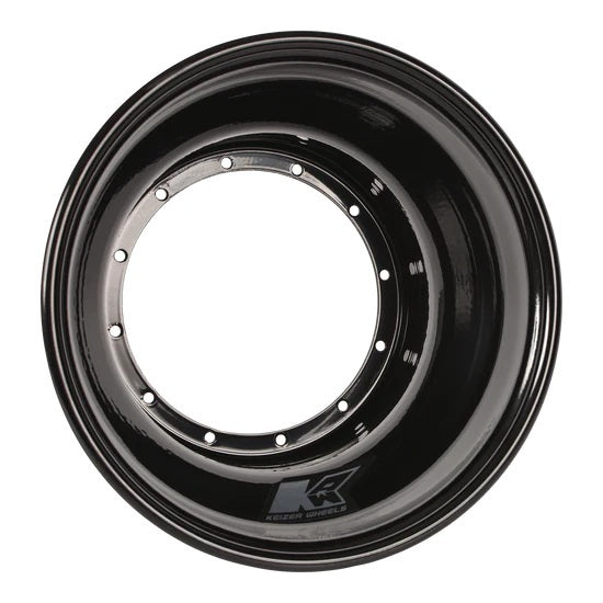 Wheel Half 12-Blt 10in x 3in Black Brake Bell