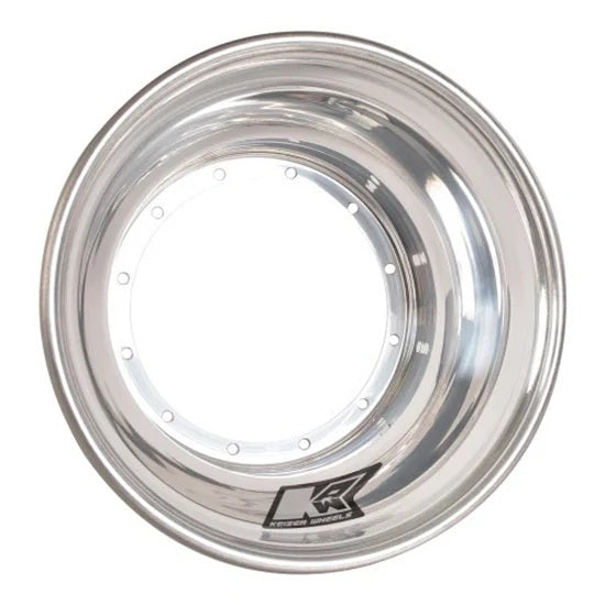 Wheel Half 12-Blt 10in x 3in Polished Brake Bell