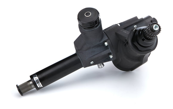 Dirt Midget Steering Box Black 40in Servo Valve