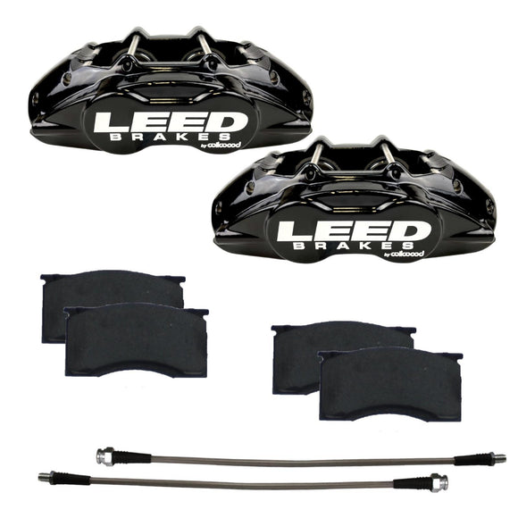 64-67 Mustang Brake Caliper/Pad Kit Black