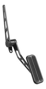 Blk Steel Spring-Loaded Throttle Pedal w/Rubber