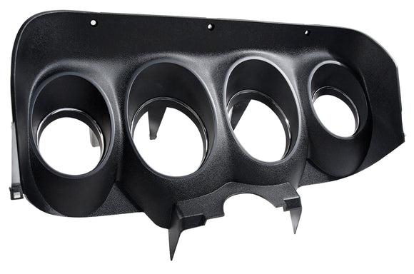 1970-1970 Ford Mustang Black Instrument Cluster Bezel W/Camera Case Finish