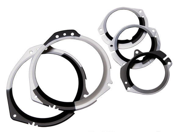 1967-1968 Ford Mustang Instrument Lens Retainer Bezels - 5 piece Set