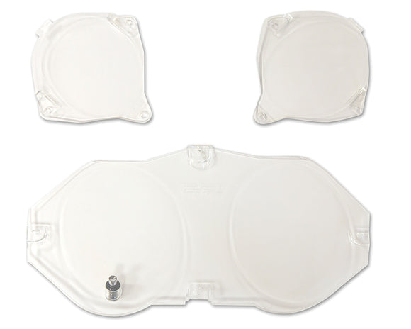 1969-1970 Ford Mustang Instrument Lens Set - 3 piece W/Tachometer