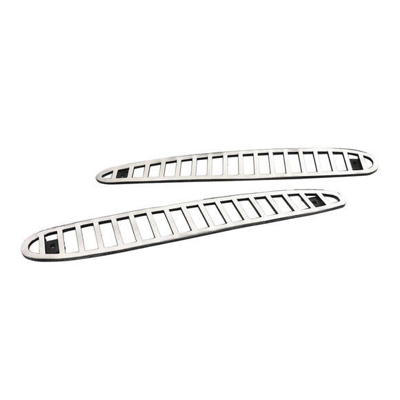 1965-1966 Ford Mustang E2 LOWER SIDE SCOOP Grille PAIR POL