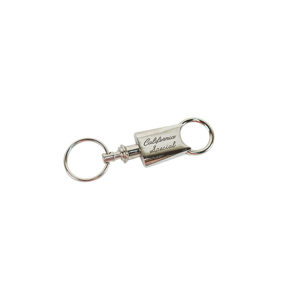 1967-2021 Ford Mustang KEY CHAIN PULLAPART CHROME W/CALIF