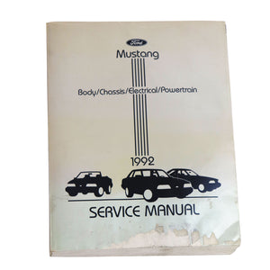 1992-1992 Ford Mustang SHOP MANUAL 92 MUSTANG