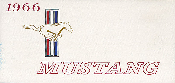 1966-1966 Ford Mustang Owners Manual