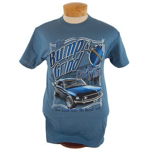 1964-2021 Ford Mustang T-Shirt - Mustang Bmp-N- Grnd Blu 2X