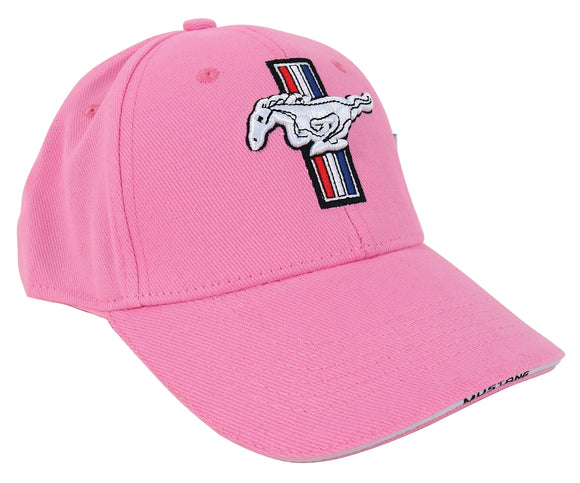 1964-2021 Ford Mustang Cap - Mustang Pink Cotton Twill W/Pony Logo