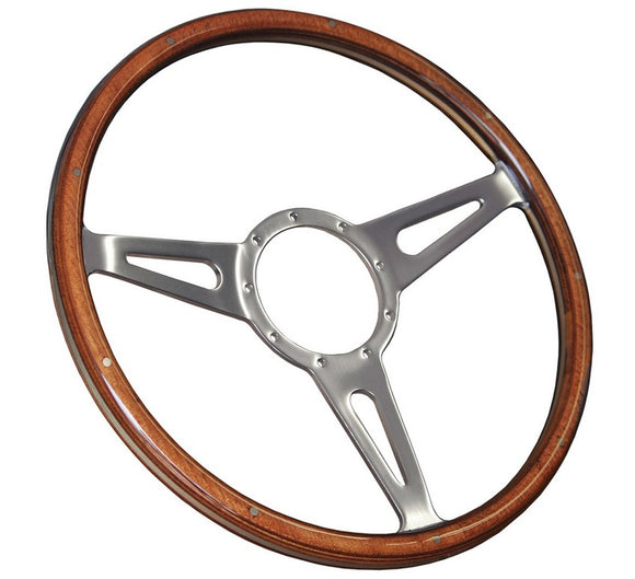 1965-1973 Ford Mustang GT350 Style Mahogany Steering Wheel - 15