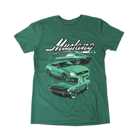 1964-2021 Ford Mustang T-Shirt - Mustang Cars - Green - 2XL