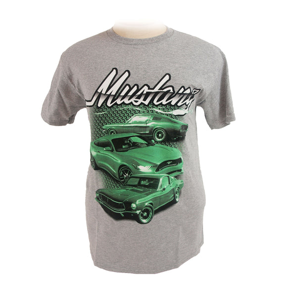 1964-2021 Ford Mustang T-Shirt - Mustang Cars - Gray - Large