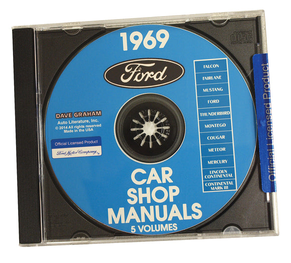 1969-1969 Ford Mustang Shop Manual CD