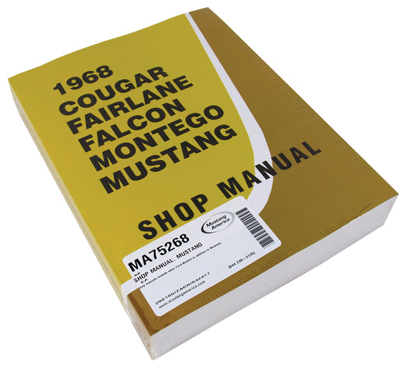 1968-1968 Ford Mustang Shop Manual