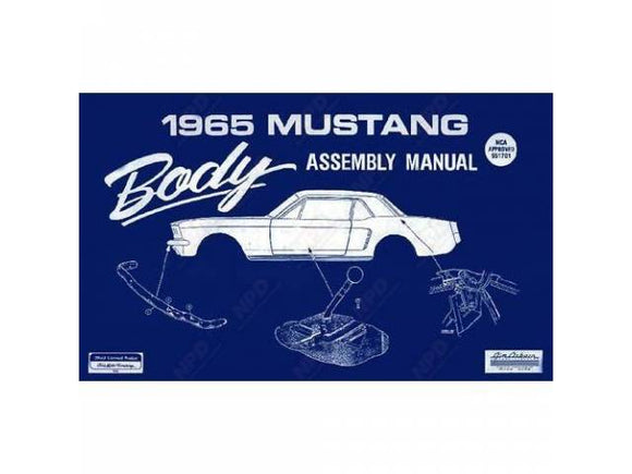 1965-1965 Ford Mustang Assembly Manual. Body