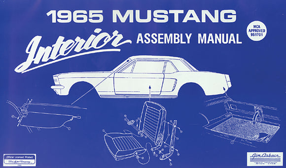 1965-1965 Ford Mustang Assembly Manual. Interior